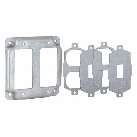 Electrical Box Cover, Square, Steel MPN:809U