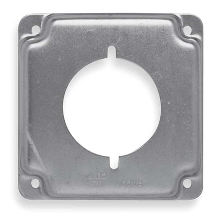 Box Cover, Square Box Type, 2 Gang, Galvanized Zinc, Single Receptacle Cover Type MPN:810C