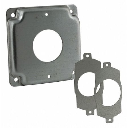 Box Cover, Round Box Type, Steel, Single Receptacle Cover Type MPN:811U