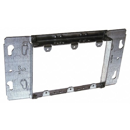 Box Cover, Square Box Type, 3 Gang, Galvanized Steel, Blank Cover Type MPN:822