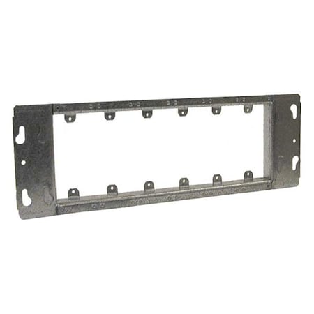 Box Cover, Square Box Type, 6 Gang, Galvanized Steel, Blank Cover Type MPN:825