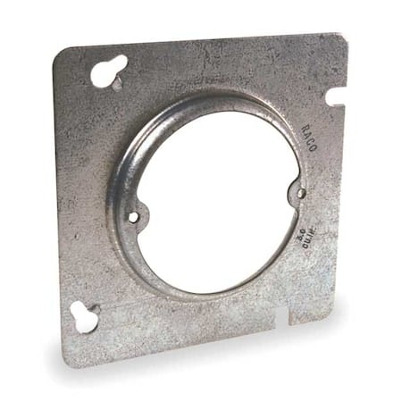 Box Cover, Square Box Type, 1 Gang, Galvanized Zinc, Raised Cover Type MPN:835