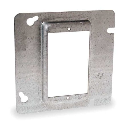 Plaster Ring, 1 Gang, Galvanized Zinc, Square Box Type MPN:837