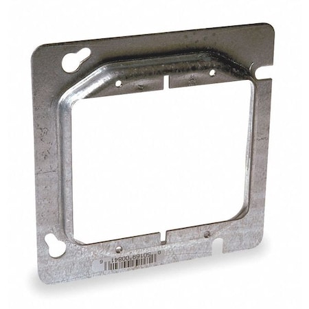 Mud Ring, 2 Gangs, Galvanized Zinc, Square Box Type MPN:841
