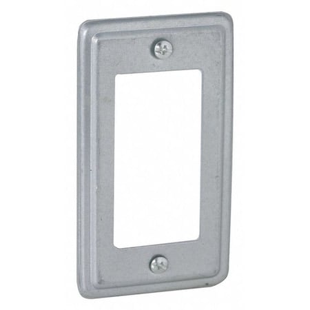 Box Cover, 1 Gang, Steel, GFCI Cover Type MPN:862