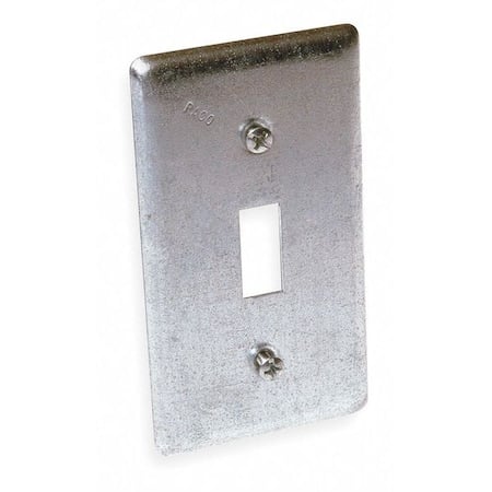 Box Cover, Switch Box Type, 1 Gang, Galvanized Zinc, Toggle Switch Cover Type MPN:865