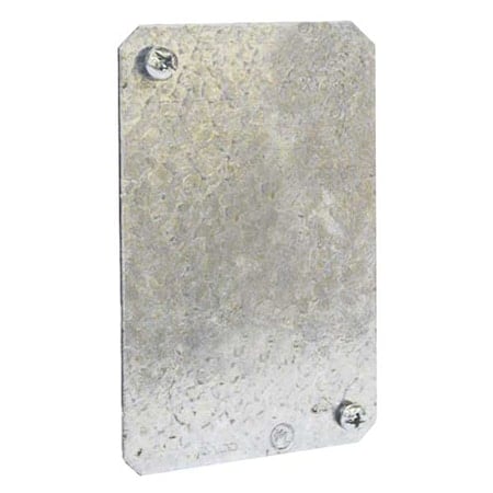 Box Cover, Square Box Type, 1 Gang, Galvanized Steel, Blank Cover Type MPN:880
