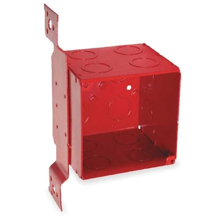 Electrical Box, 45 cu in, Square Box Type, 2 Gangs, Galvanized Steel, Square Shape MPN:911-1