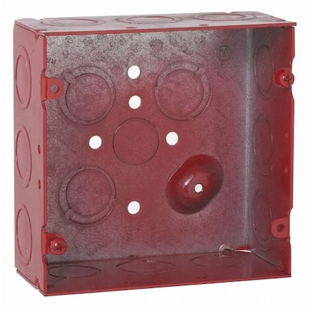 Electrical Box, 42 cu in, Outlet Box Type, Steel, Square Shape MPN:911-12