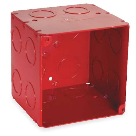 Electrical Box, 45 cu in, Square Box Type, 2 Gangs, Galvanized Steel, Square Shape MPN:911-2