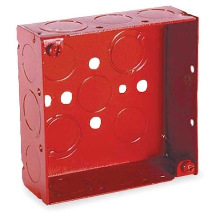 Electrical Box, 21 cu in, Square Box Type, 2 Gangs, Galvanized Steel, Square Shape MPN:911-9