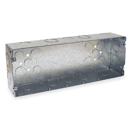 Electrical Box, 130 cu in, Gang Box Type, 5 Gangs, Galvanized Steel, Rectangular Shape MPN:944