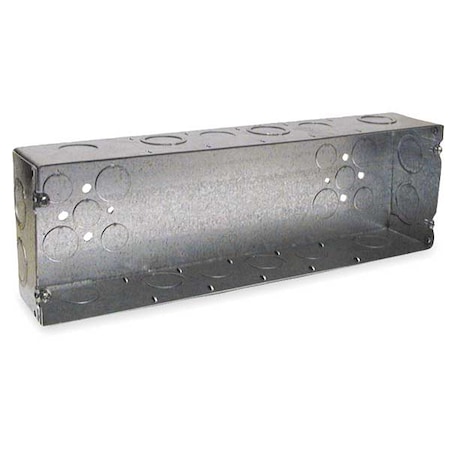 Electrical Box, 150 cu in, Gang Box Type, 6 Gangs, Galvanized Steel, Rectangular Shape MPN:945
