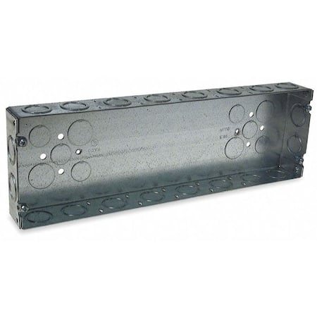 Electrical Box, 98.5 cu in, Gang Box Type, 6 Gangs, Galvanized Steel, Rectangular Shape MPN:955