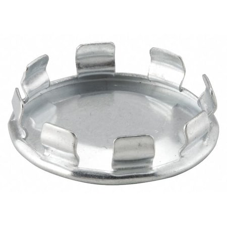 Knockout Plug, Round, Steel, 1/2 in Conduit Size, 0.36 in D, Corrosion Resistant, Silver MPN:1042