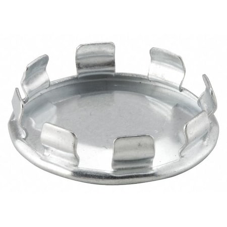 Knockout Plug, Round, Steel, 3/4 in Conduit Size, 0.31 in D, Corrosion Resistant, Silver MPN:1043
