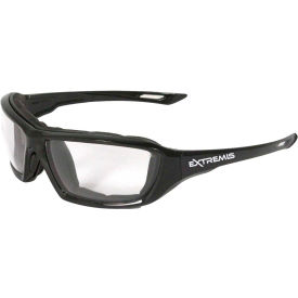 Radians® XT1-11 Extremis™ Foam Lined Frame Safety Glasses Clear A/F Lens Black Frame XT1-11