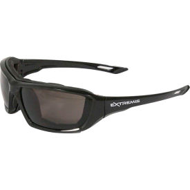 Radians® XT1-21 Extremis™ Foam Lined Frame Safety Glasses Smoke A/F Lens Black Frame XT1-21
