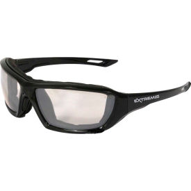 Radians® XT1-91 Extremis™ Foam Lined Frame Safety Glasses I/O Anti-Fog Lens Black Frame XT1-91