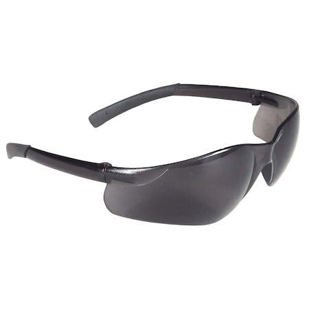 Rad-Atac, Safety Glasses, Anti-Scratch, Smoke Lens, Smoke Frame, Frameless, 1 PR MPN:AT1-20