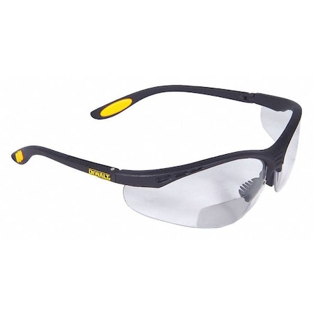 Reinforcer RX™, Reader Safety Glasses, Anti-Scratch, Clear Lens, Half-Frame, Wraparound MPN:DPG59-120