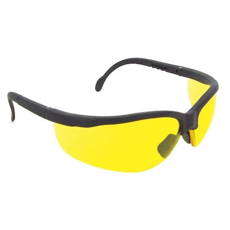 Journey, Safety Glasses, Anti-Scratch, Amber Lens, Black Frame, Half-Frame MPN:JR0140ID