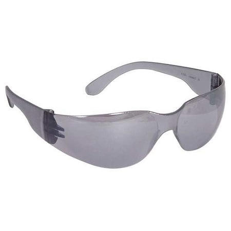 Mirage, Safety Glasses, Anti-Scratch, Silver Mirror Lens, Silver Frame, Frameless MPN:MR0160ID