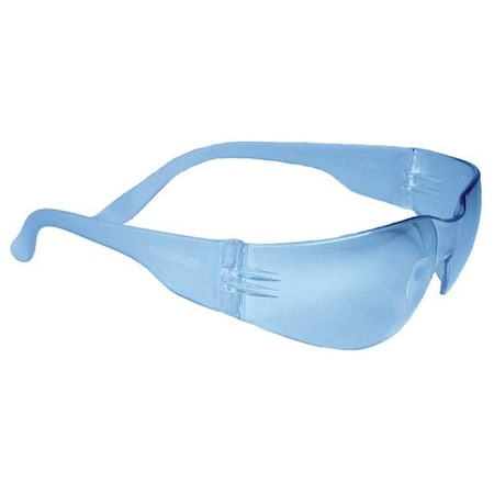 Mirage, Safety Glasses, Anti-Scratch, Light Blue Lens, Light Blue Frame, Frameless MPN:MR01B0ID
