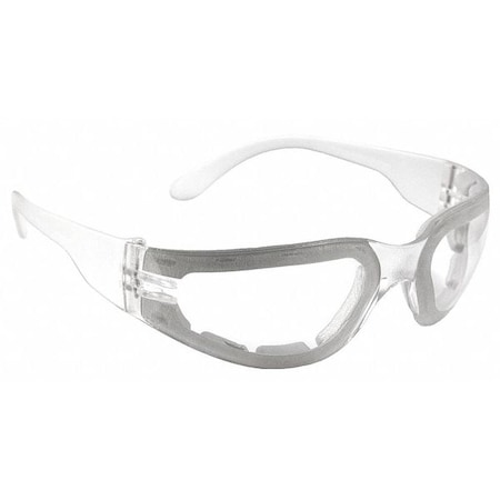 Mirage Foam, Safety Glasses, Anti-Fog & Anti-Scratch, Clear Lens, Clear Frame, Full-Frame MPN:MRF111ID