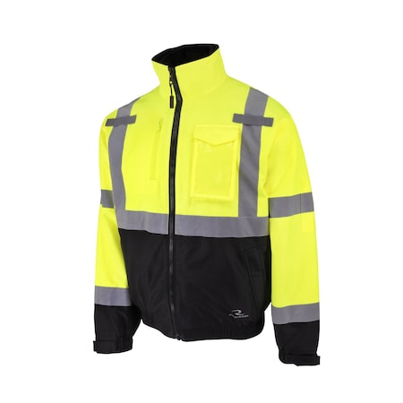 Jacket, Heated, CL3, HVGreen, 2X MPN:RHG-SJ13G-2X