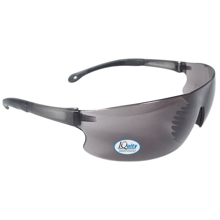 Rad-Sequel IQ, Safety Glasses, Anti-Fog & Anti-Scratch, Smoke IQ Lens, Smoke Frame, Frameless MPN:RS1-23