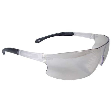 Rad-Sequel, Safety Glasses, Anti-Scratch, Indoor/Outdoor Lens, Black/Clear Frame, Frameless MPN:RS1-90