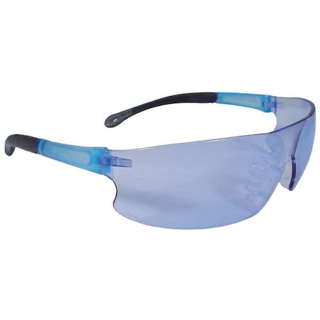 Rad-Sequel, Safety Glasses, Anti-Scratch, Light Blue Lens, Light Blue Frame, Frameless MPN:RS1-B