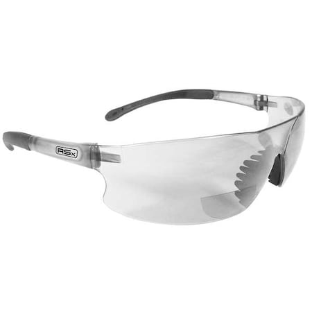 Rad-Sequel RSx™ Reader Safety Glasses, Clear Wraparound Frame, 3.0 Diopter, Clear Lens MPN:RSB-130