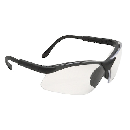 Revelation, Safety Glasses, Anti-Scratch, Clear Lens, Black Frame, Half-Frame MPN:RV0110