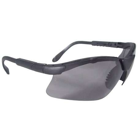 Revelation, Safety Glasses, Anti-Fog & Anti-Scratch, Smoke Lens, Black Frame, Half-Frame MPN:RV0121ID