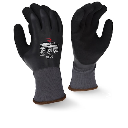Cold Protection Cut-Resistant Coated Gloves, Acrylic Lining, L MPN:RWG28L