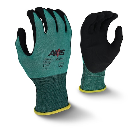 Cut Resistant Coated Gloves, Cut Level A2, Foam Nitrile, Sandy, 2XL MPN:RWG533XXL