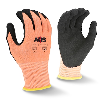 Cut-Resistant Coated Gloves, Cut Level A6, Nitrile, Sandy, 2XL 1 PR MPN:RWG559XXL