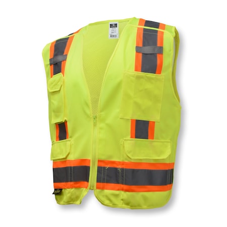 Radians SV46 Surveyor Type R Class 2 Bre, 100% Polyester Mesh and 100% Polyester Tricot, Size XL MPN:SV46GXL