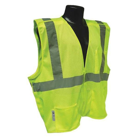 High Visibility Vest, 5XL, Green, 36in., HL MPN:SV4GM5X