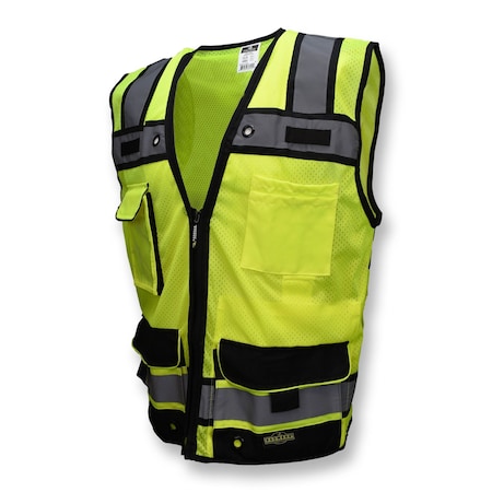 Radians SV65 Type R Class 2 Heavy Duty S, 100% Polyester Mesh and 100% Polyester Woven Twill, Size S MPN:SV65-2ZGM-S