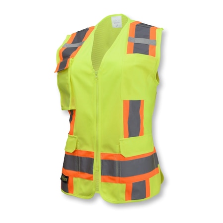 100% polyester knit front, 100% polyester mesh back, Zipper Closure Closure, Green, Size S MPN:SV6WGS