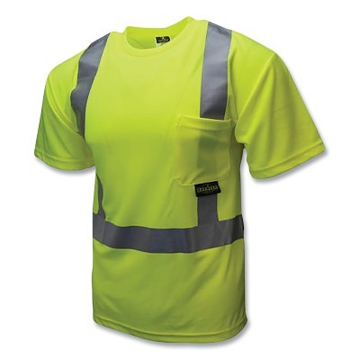 CL2 Hv Safety T-Shirt w/MAX-DRI-GRN-5X MPN:ST11-2PGS-5X