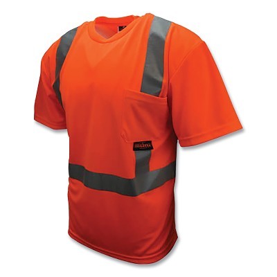 CL2 Hv Safety T-Shirt w/MAX-DRI-ORG-5X MPN:ST11-2POS-5X