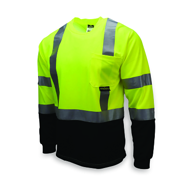 CL3 Blk Bottom L/S T-Shirt Grn 3X MPN:ST21B-3PGS-3X