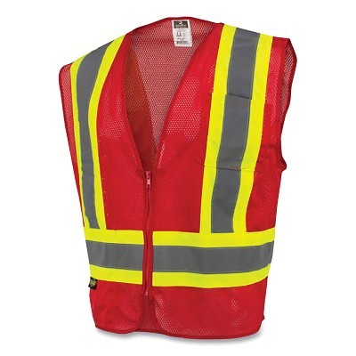 Econ TPO/CL1 Two Tone Safety VEST-RED-2X MPN:SV22-1ZRM-2X