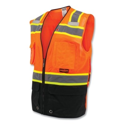 2TONE Color-Blocked Vest- Hv Org - 3X MPN:SV51B-2ZOM-3X