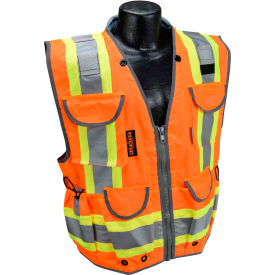 Class 2 Heavy Woven Twotone Eng Vest Or Lx MPN:SV55-2ZOD-XL