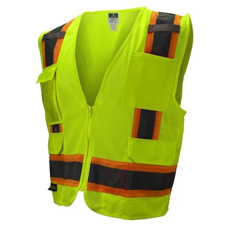 Surveyor Two-Tone All Mesh Vest Grn L MPN:SV6-2ZGM-L